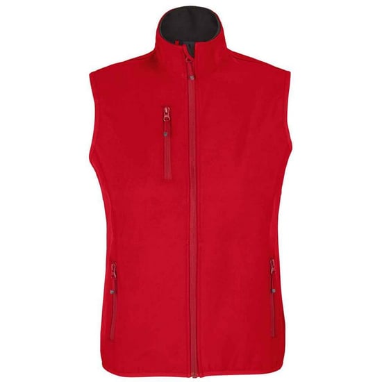 SOLS Dames/dames Falcon Softshell gerecyclede bodywarmer (Peperrood) - Image 1