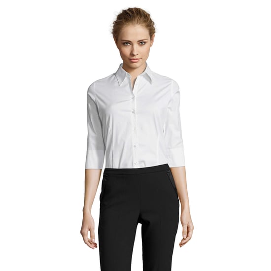 SOLS Dames/Dames Stretch 3/4 Mouwen Blouse (Wit) - Image 1
