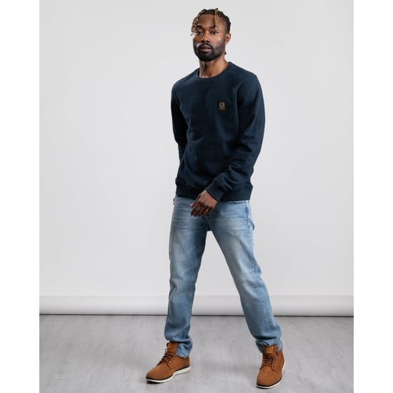 Men's Belstaff Crewneck Sweatshirt in inkwell - Image 4