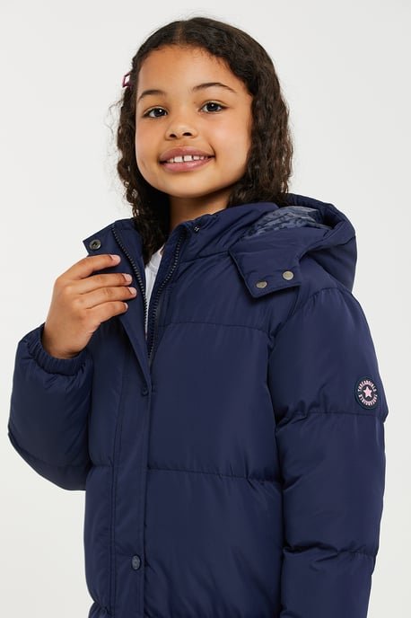 'Nasma' Longline Hooded Padded Jacket