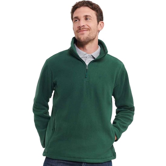 Russell Heren Ritssluiting Outdoor Fleece Top (Fles groen) - Image 4