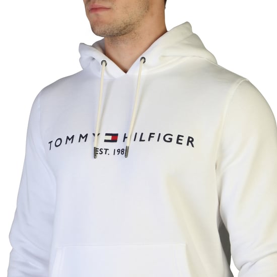 Tommy Hilfiger Hoodies Logo Hoodie Wit - Image 3
