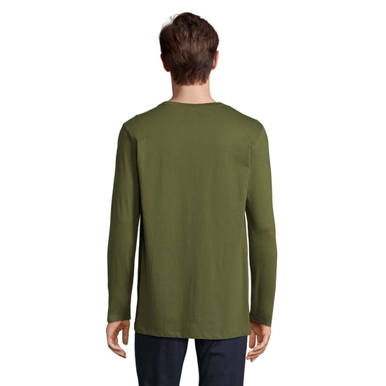 SOLS Heren Imperial Katoenen T-shirt met lange mouwen (Donkere Khaki) - Image 2