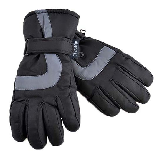 THMO - Waterdichte Dunsulate skihandschoenen voor kinderen - Zwart - Image 1