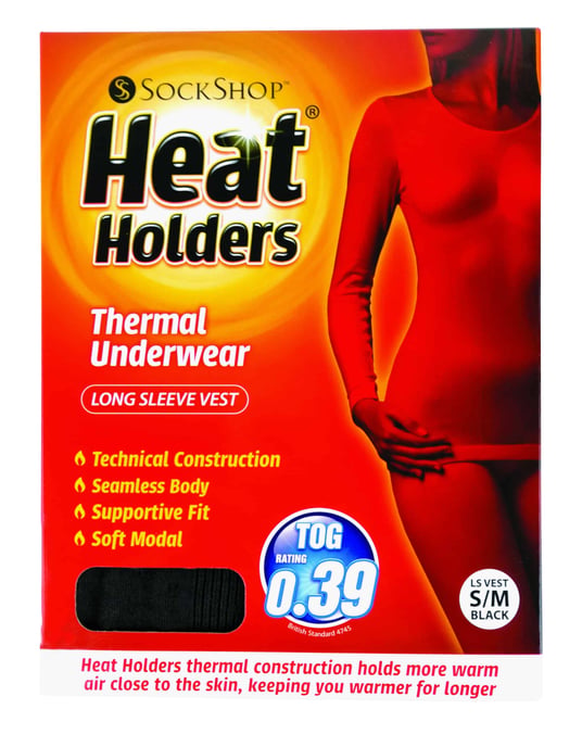 Heat Holders - Thermische bovenkant met lange mouwen voor dames - Zwart - Image 2
