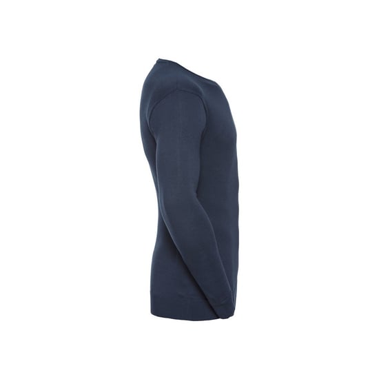 Russell Collection Heren Sweatshirt Katoen Acryl V Hals (Franse marine) - Image 3
