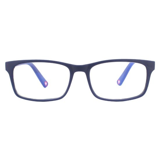 Montana Rectangular Unisex Matte Blue Glasses