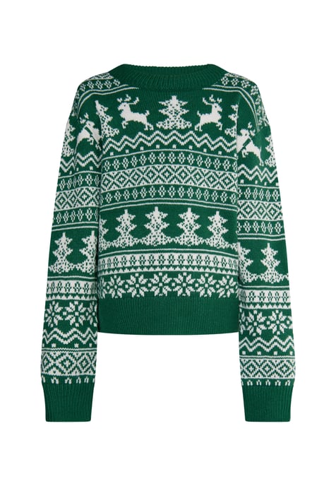 Mymo Jumper meisjes (kinderen) Groen Wit - Image 1