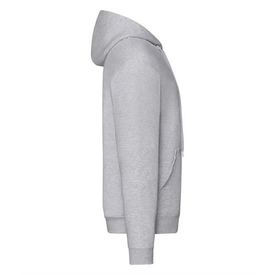 Fruit Of The Loom Heren Met Ritssluiting Sweatshirt Met Capuchon / Hoodie (Heather Grijs) - Image 2