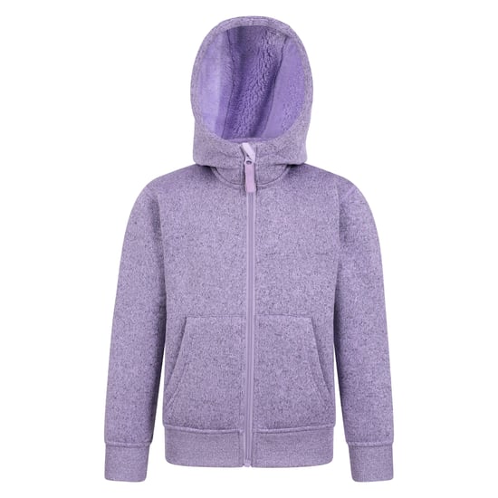 Mountain Warehouse Kinder/Kids Nevis Bontgevoerde Hoodie (Lila) - Image 1