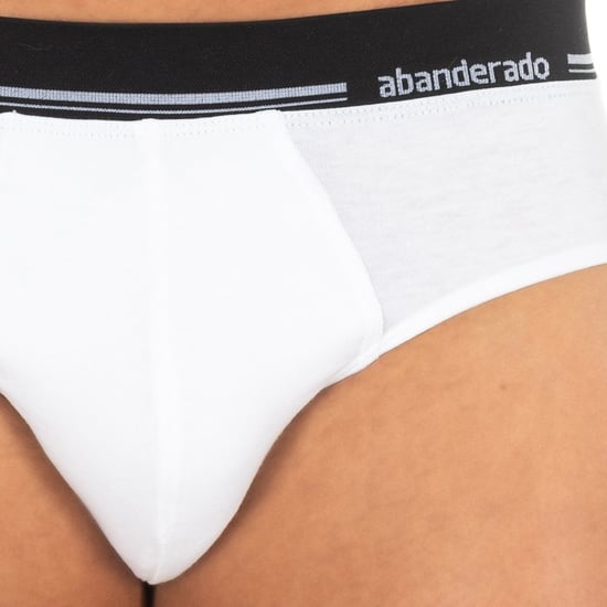 Men's anatomical front breathable fabric brief A077H