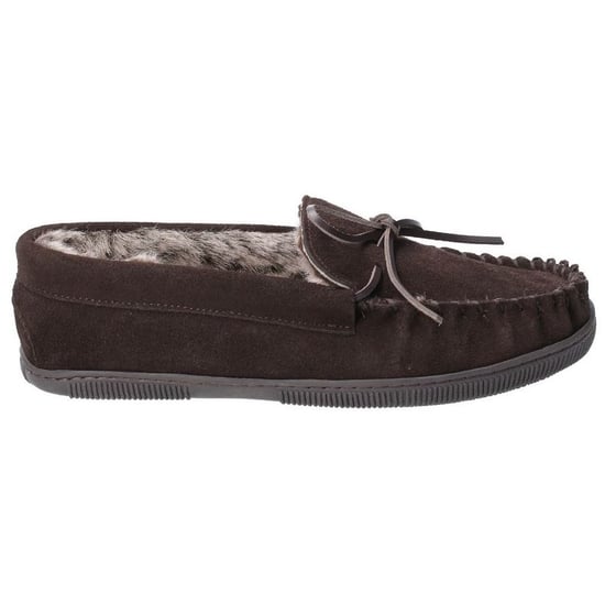 Hush Puppies Heren Ace Slip On Leren Slipper (Chocolade) - Image 3