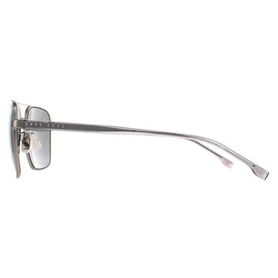Hugo Boss Aviator Mens Matte Ruthenium Grey Polarized BOSS 1045/S