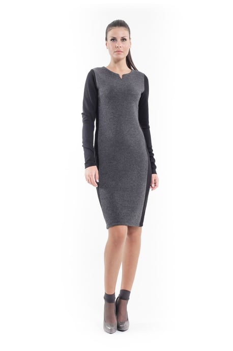 Wool Blend Straight Dress