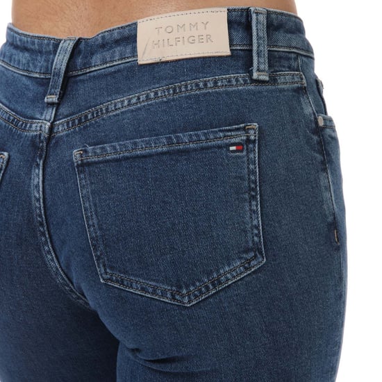 Dames Tommy Hilfiger Rome Mid Rise Straight Jeans in Denim - Image 6
