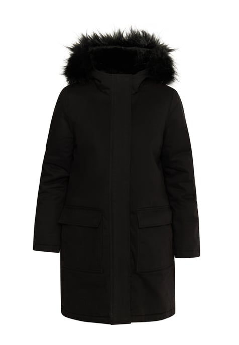 Dreimaster Winter parka Dames zwart - Image 1