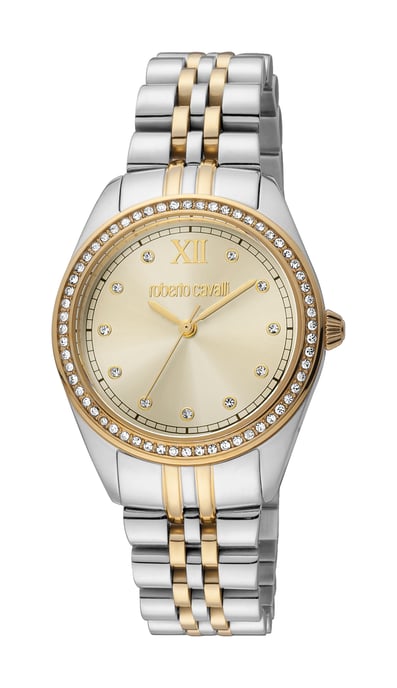 RC5L036M0085 Roberto Cavalli 4894626190384 Women Quartz Stainless Steel ChampagneStainless Steel 5 ATM 31 mm - Image 1