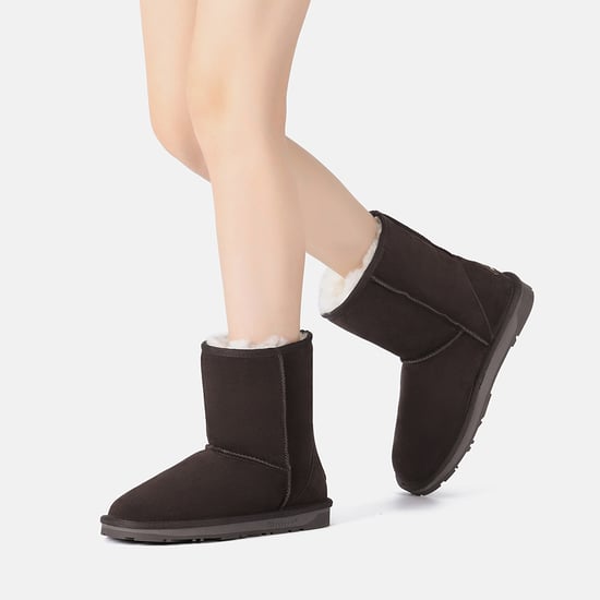 EVER AU Women Parrot Short Classic Boots - Chocolate