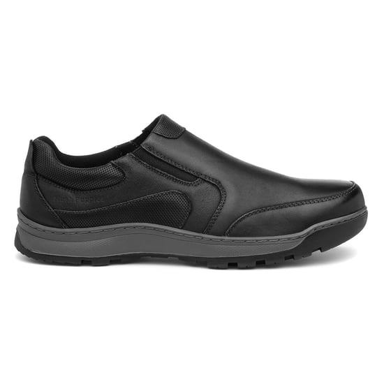 Hush Puppies Heren Jasper Slip On Lederen Schoenen (Zwart) - Image 3