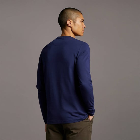 Lyle & Scott Gewoon T-shirt met lange mouwen in Marine - Image 2