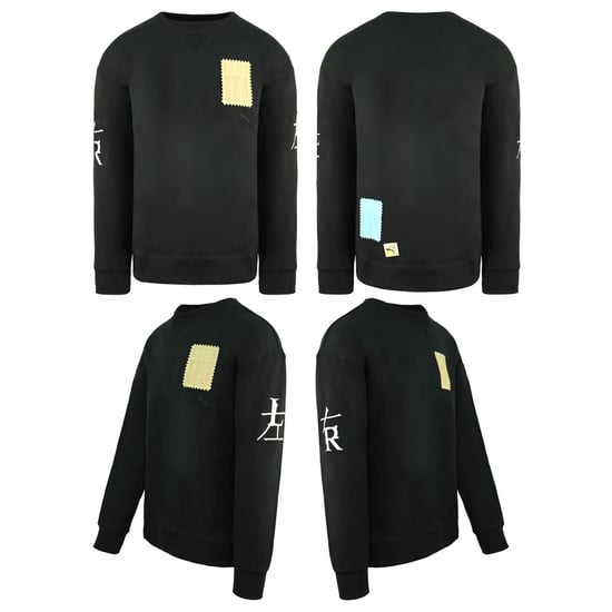 Puma x Michael Lau Long Sleeve Crew Neck Black Mens Sweatshirt 530352 01