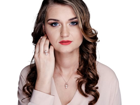 Orphelia Dames 925 Sterling Zilveren Ketting met Hanger - Roze ZH-6033/1 - Image 3
