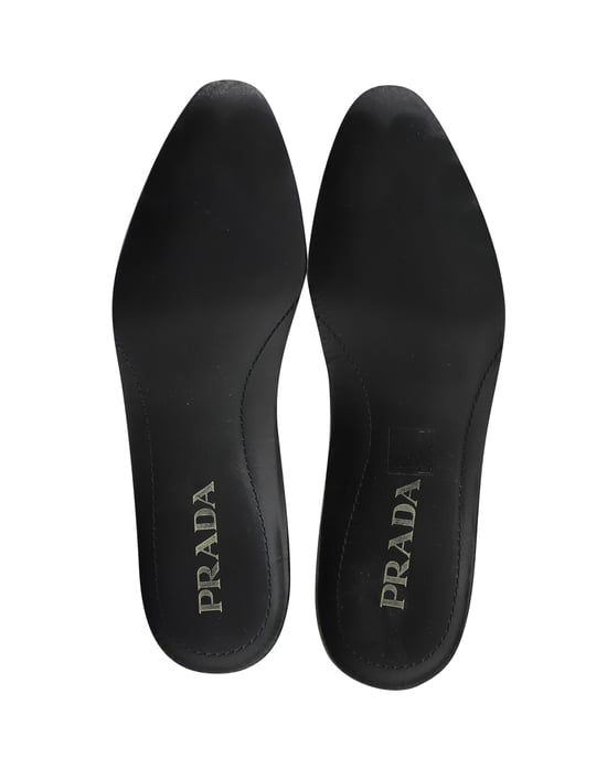 Prada Platform Brogues in Zwart Leer - Image 6