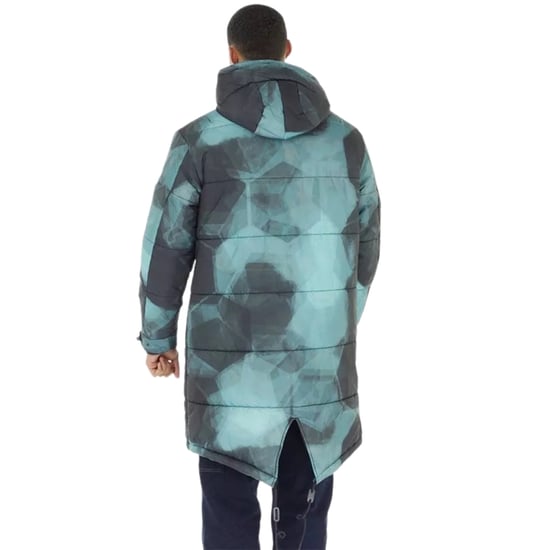 Fred Perry Fishtail Shaded Navy Blue Camoflauge Quilted Pakra Jacket