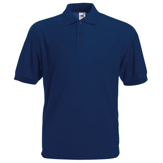 Fruit Of The Loom Heren 65/35 Pique Poloshirt Korte Mouwen (Marine) - Image 1