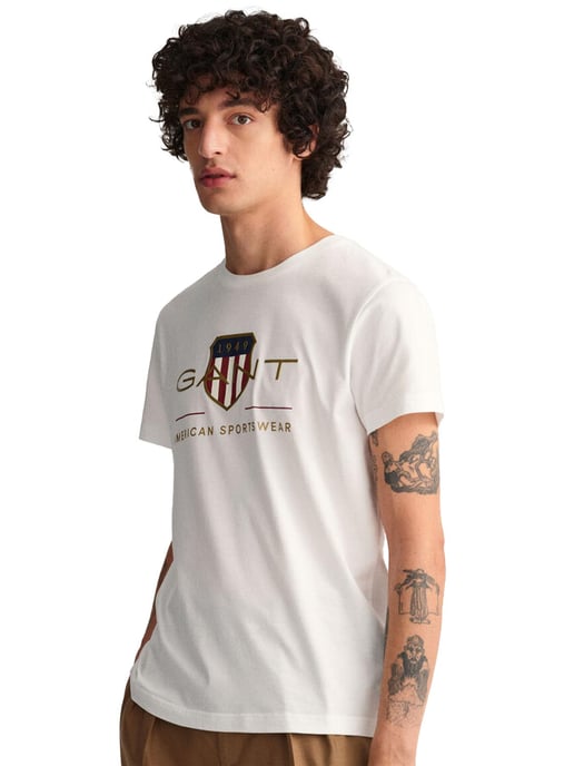 Gant heren Crew Neck T-shirt Archive Shield - Image 2