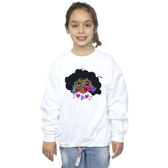 Disney Girls Encanto Mirabel Kiss Sweatshirt (White)