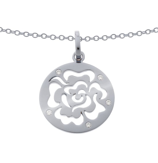 Orphelia 'Fiore' Dames 925 Sterling Zilveren Ketting met Hanger - Zilver ZH-7079 - Image 1