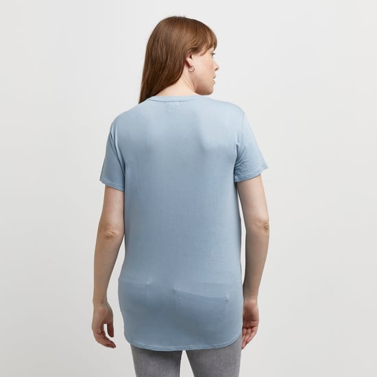 River Island Womens Nursing Maternity T-Shirt Multipack Blue