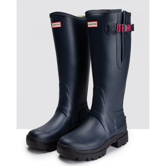 Hunter Balmoral Adjustable Rubberen Dames Navy/Peppercorn Regenlaarzen - Image 2