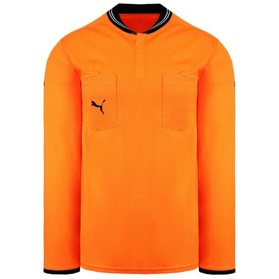 Puma DryCell Long Sleeve Collared Orange Referee Football Shirt 701568 54