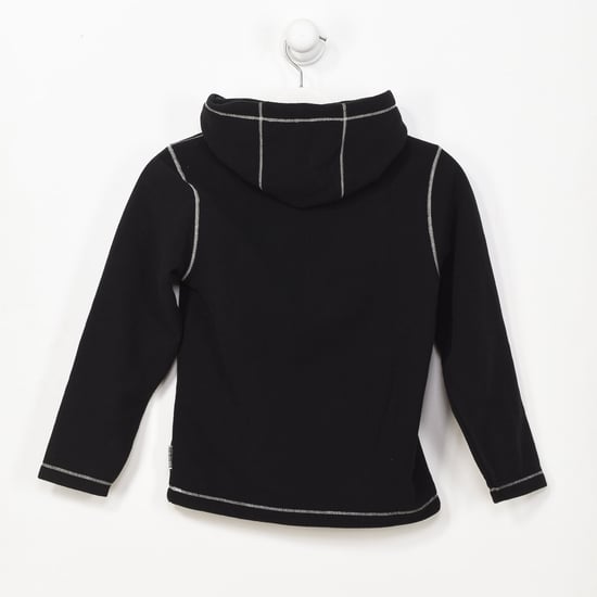 K TAU fleece sweatshirt high neck with hood GA4EPP boy