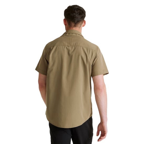 Craghoppers Mens Expert Kiwi Short-Sleeved Shirt (Pebble)