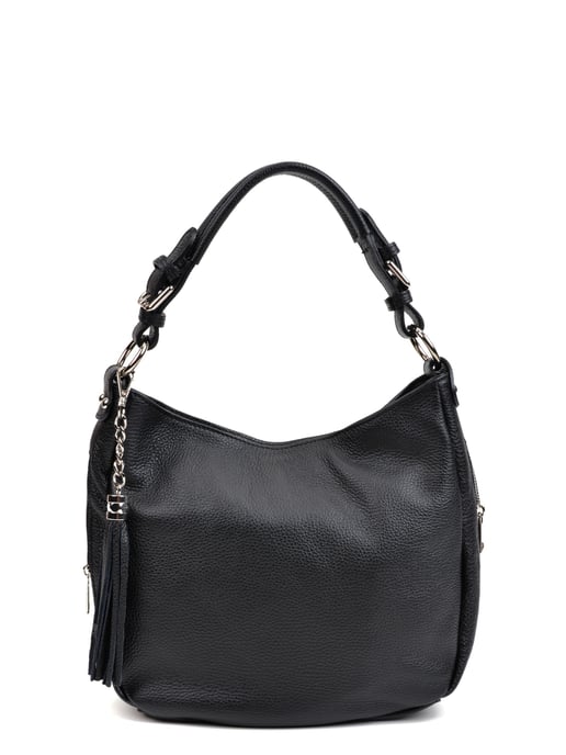 Anna Luchini SS22 AL 1516 Zwart Rundleer Tas - Image 1