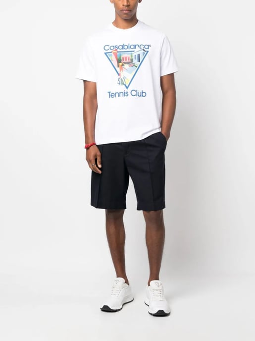 Casablanca La Joueuse Tennisclub T-shirt in wit - Image 3