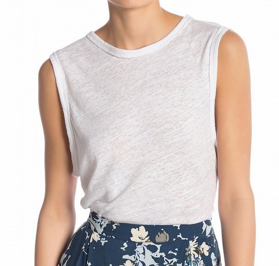 Free People Women's Top Blouse White  Knit Bodysuit One-Piece