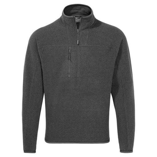 Craghoppers Heren Gebreide Half Rits Fleece (Koolstofgrijs gemêleerd) - Image 1
