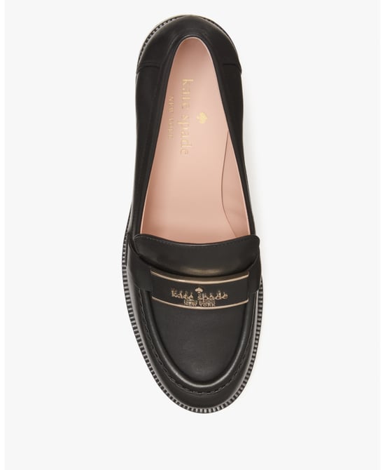 Quinn Smooth Leather Heeled Loafer