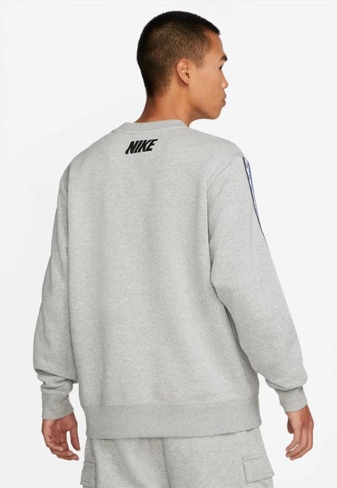Nike Fleece Sportswear heren trainingspak met ronde hals in grijs - Image 2