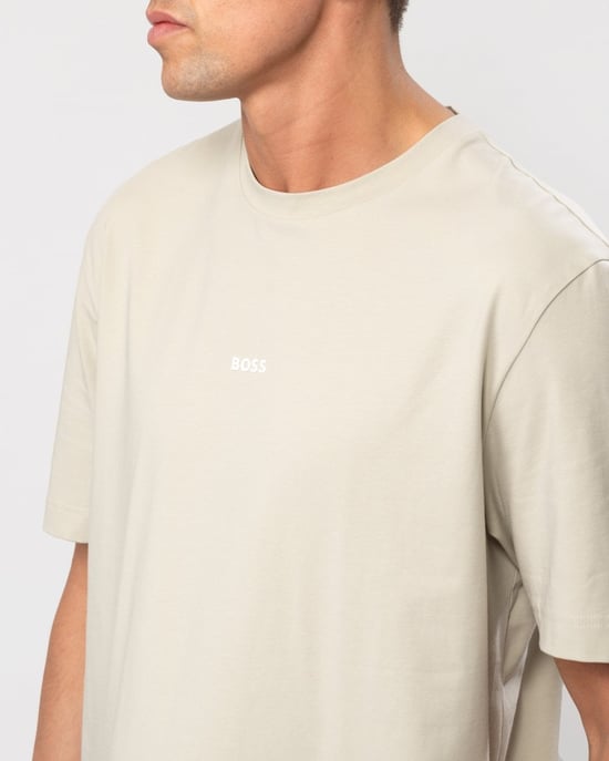 BOSS Orange TChup Heren Crewneck T-shirt met Klein Logo - Image 2