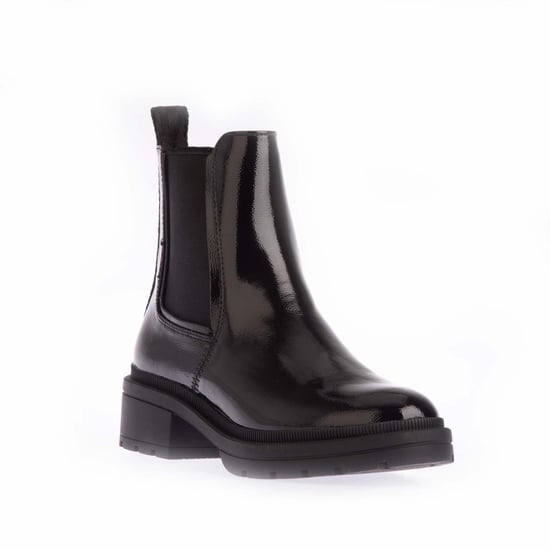 Women's Rocket Dog Iggie Patent Chelsea Boots in Black