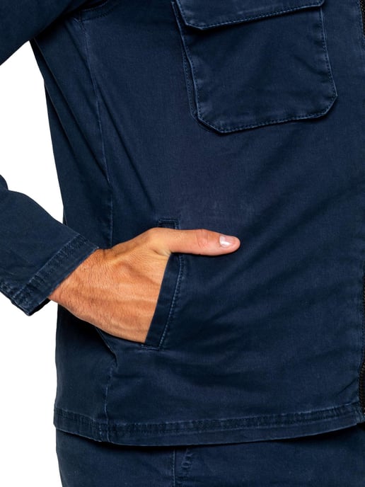 Enzo | Heren Cargo Trainingspak Met Korte Broek Set - Navy - Image 6