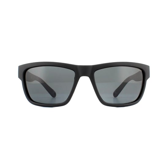Polaroid Sport Wrap Mens Black Grey Polarized Sunglasses