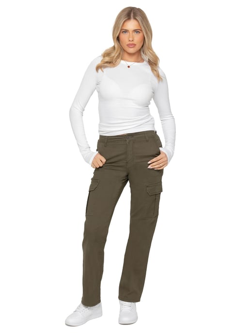 Enzo | Dames Stretch Cargo Jeans - Image 5