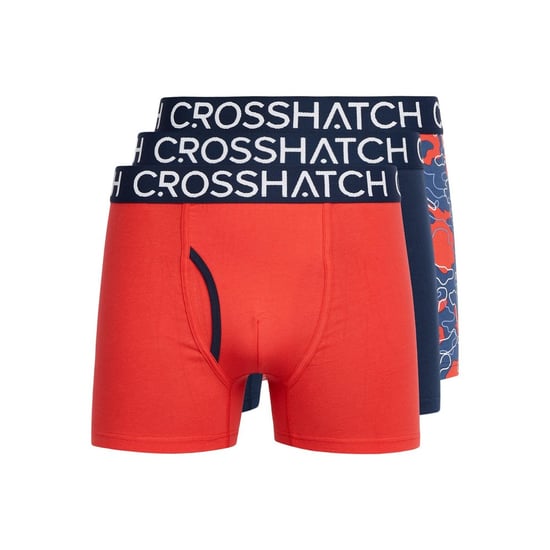 Crosshatch Heren Lynol Boxershorts (Pack of 3) (Rood) - Image 1