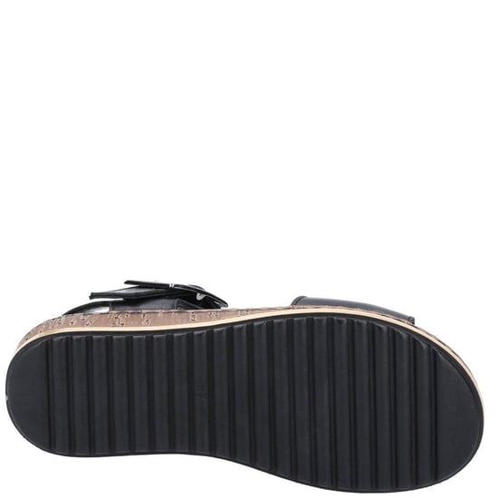 Hush Puppies Dames/dames Ellie leren wig sandalen (Zwart) - Image 4